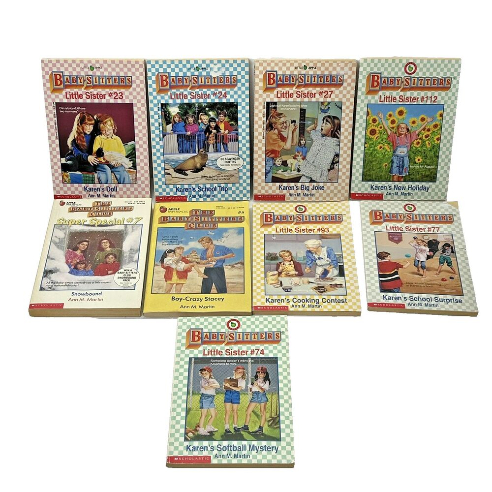 VTG Lot The Baby-Sitters Club Paperback Books 7, 8, 23, 24, 27, 74, 77, 93, 112